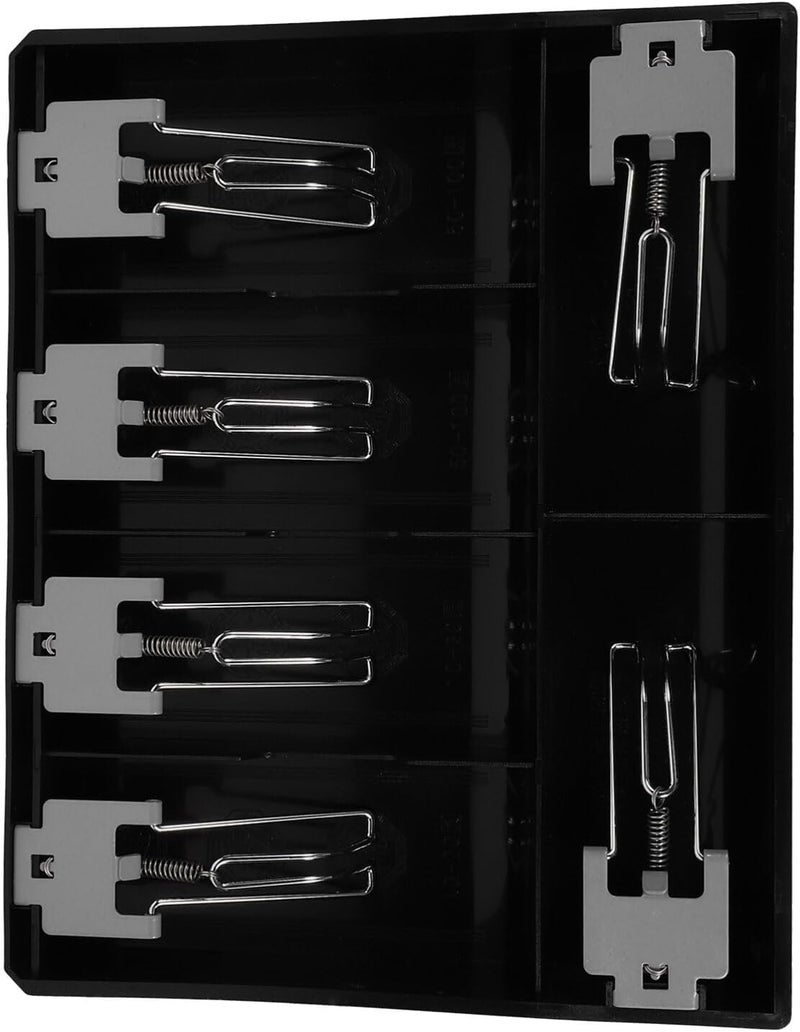 OHPHCALL Cash Drawer Tray Register Drawer Insert Tray 4 Bill Money Currency Till Replacement Money Organizer Storage Box for Storage Black - Image 1